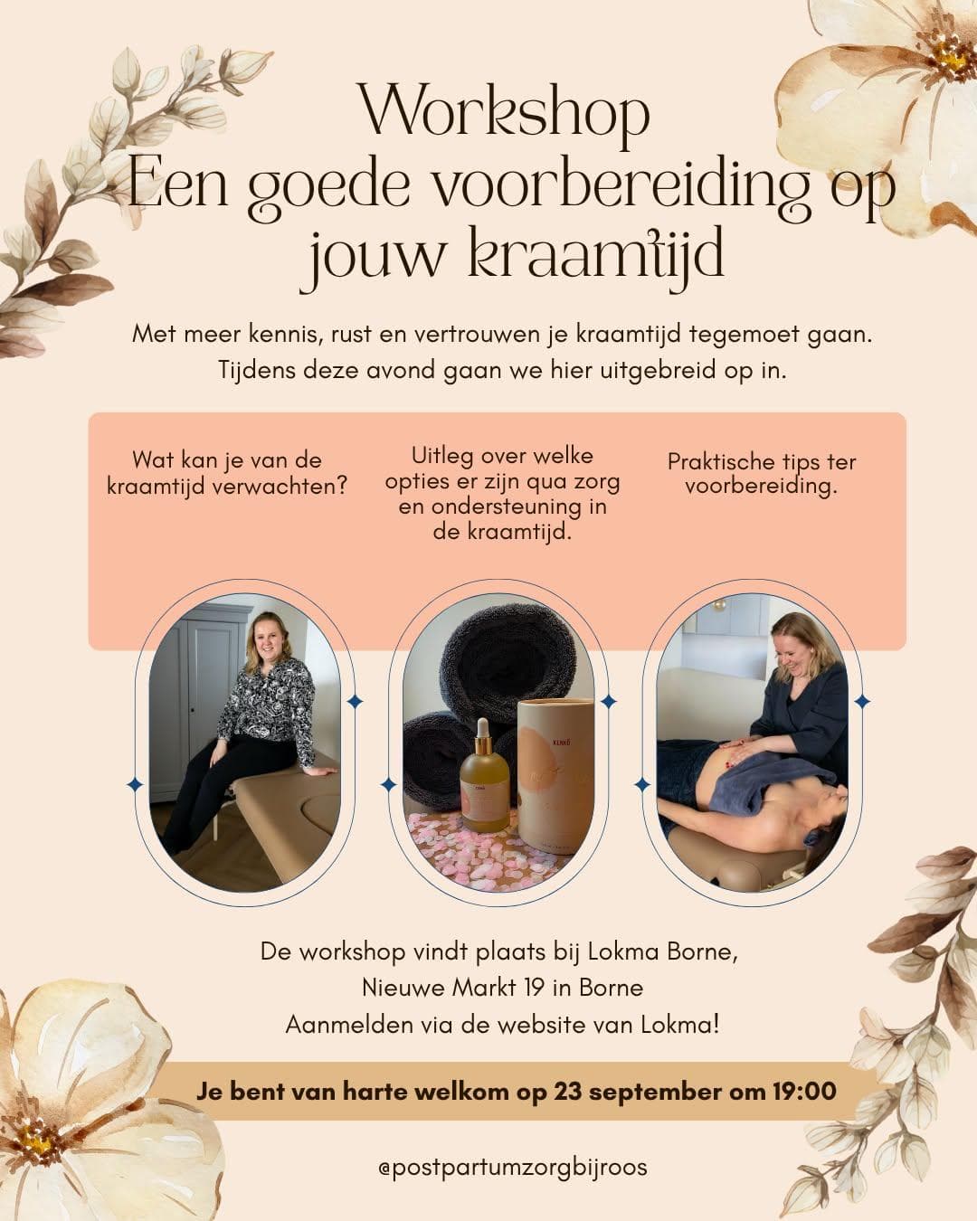 Poster van Workshop – Een goede voorbereiding op jouw kraamtijd
